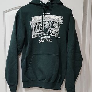Gildan Forest Green Seattle Starbucks Hoodie